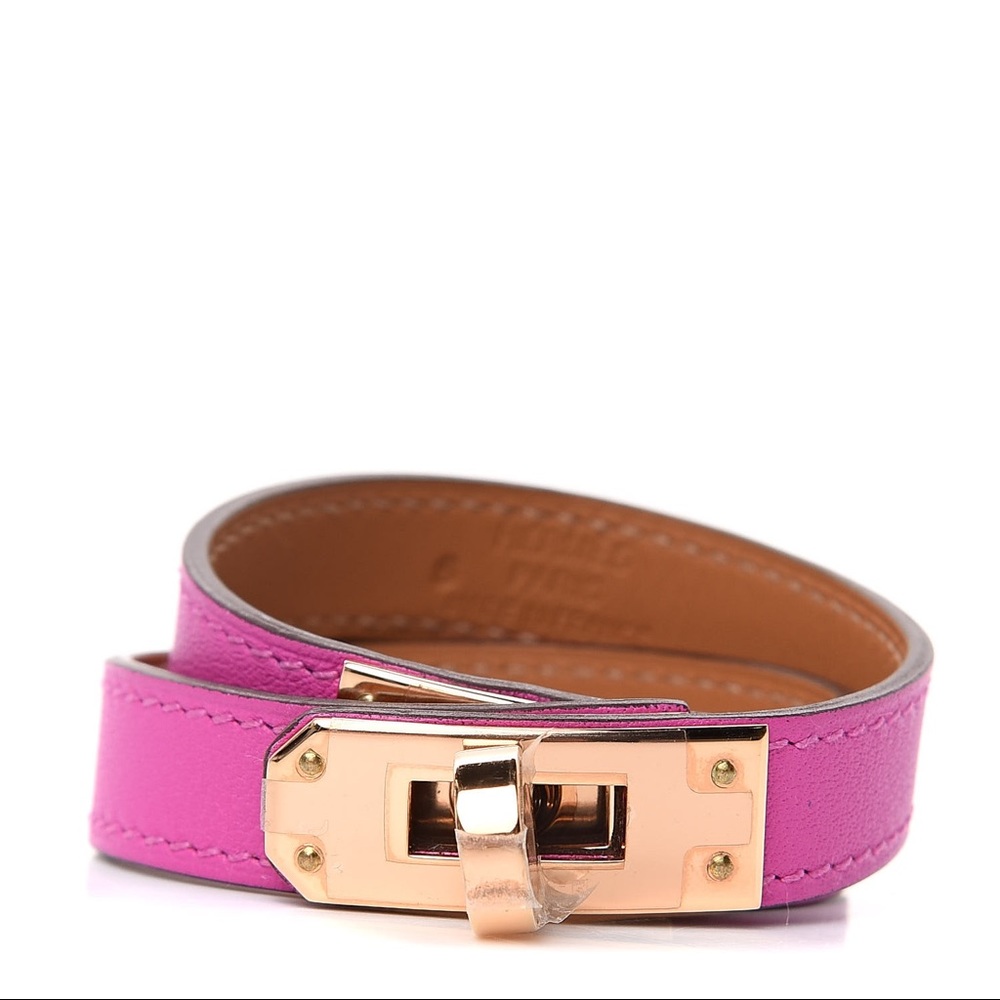 Hermes Kelly double tour bracelet- Magnolia. T2. Brand new with tag.